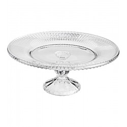 Prato Para Bolo 31cm por 13cm Renaissance em Cristal Ecológico